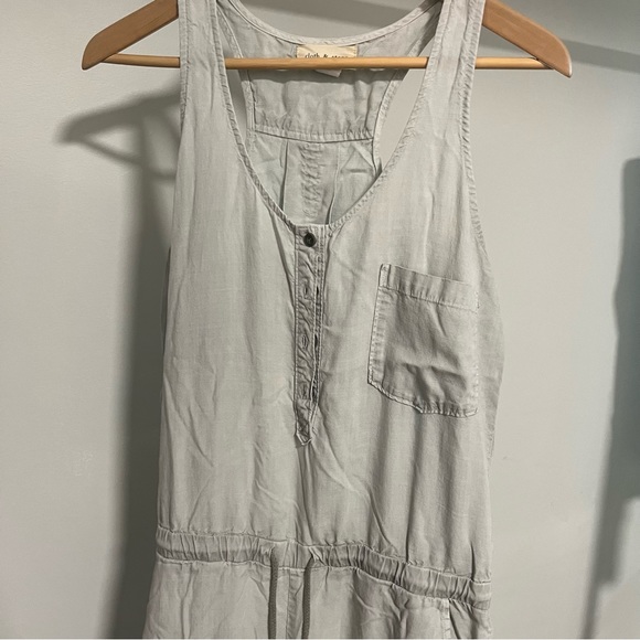Anthropologie Cloth & Stone Linen Jumpsuit Size M - Picture 4 of 11